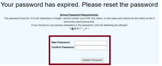 creat new password
