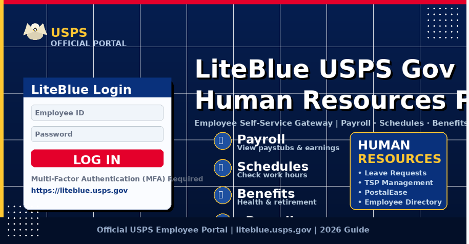 LiteBlue USPS Gov Human Resources Portal